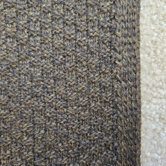 Green Marled Scarf Textured Knit - Picture 7 of 10